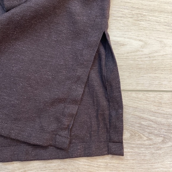 Anthro‎ Wooden Ships Knit Linen Button Front Tunic Lagenlook Forest Minimalist - Picture 3 of 13